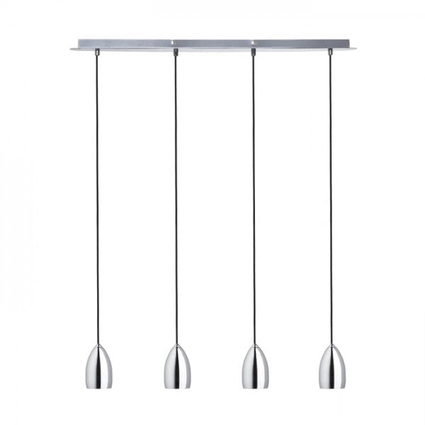 Lampadario Lampada BABADES IV a sospensione  cromo 230V GU10 4x35W