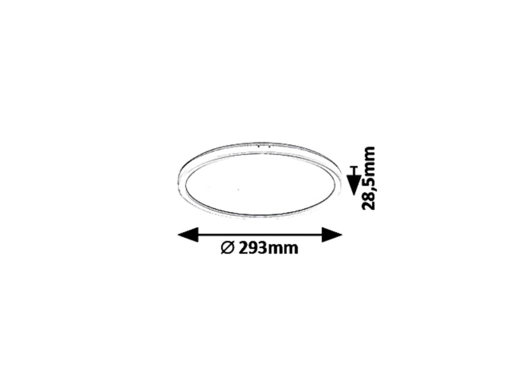 Plafoniera incasso 29,3cm LED 18W bianca rotonda Rabalux