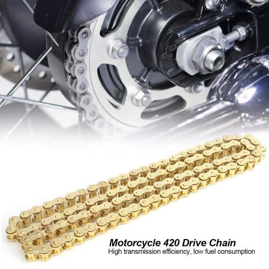 Cuscinetti per motocicletta - Stabili 48 links - Adatti per 50/110/125cc - Duratura - Alta efficienza di trasmissione - Facili da manutenere - Sistema di trasmissione