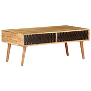 Tavolino da CaffÃ¨ 100x50x39 cm in Legno Massello di Acacia cod mxl 13074