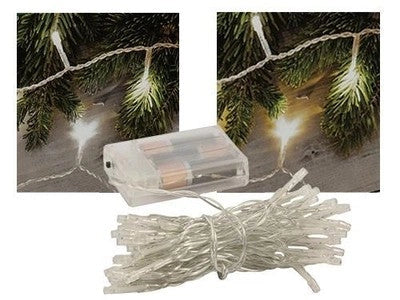 LUCI NATALE A BATTERIA 50 LED PER INTERNO DA 3,5MT ARTICOLI NATALIZI