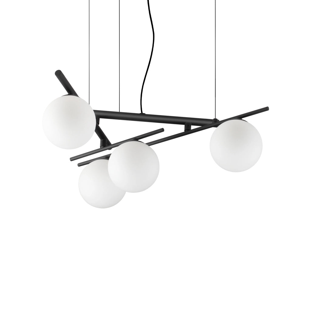 Lampada A Sospensione Atlas 4 Luci G9 Nero