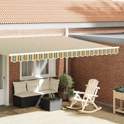 Tenda a Braccio Verde e giallo 430 x 20 cm Tela 42000803