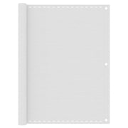 Schermo per balcone schermo per la privacy 120 x 500 cm HDPE bianco 02_0010044