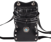 Holster per forbici - Borsa multifunzionale per capelli - 7 Compartimenti - Tas da spalla - Attrezzatura per parrucchieri professionisti - Pelle - Borsa per attrezzatura per parrucchieri
