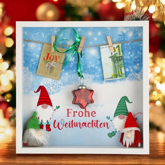 Fotolijst 28 cm con cornice in MDF e vetro robusto - Scena magica da regalo personalizzato