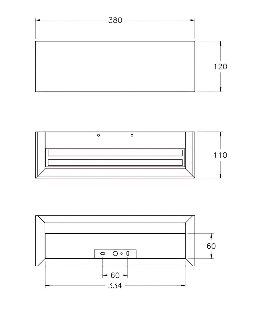 Lampada da Parete Badia in Metallo e Legno Quercia LED Integrato 16W 1940lm 3000K Warm White Design Moderno per Interni IP20 Classe 1