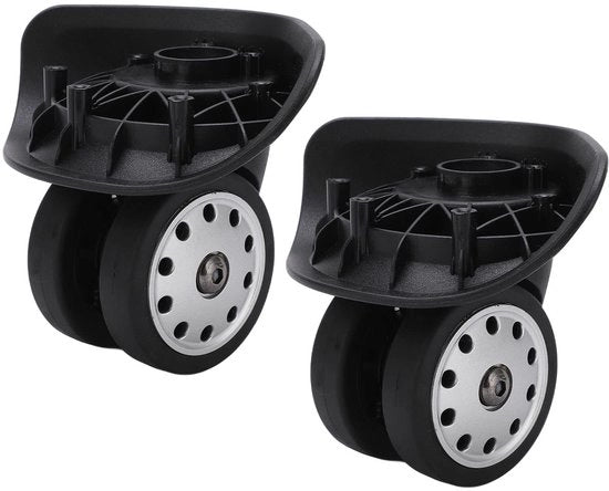 Bagagewielen in POM per 2 unità - Zwenkwielen di sostituzione - Materiale duraturo - Facile da installare - Stabile e resistente - Ruote per valigie