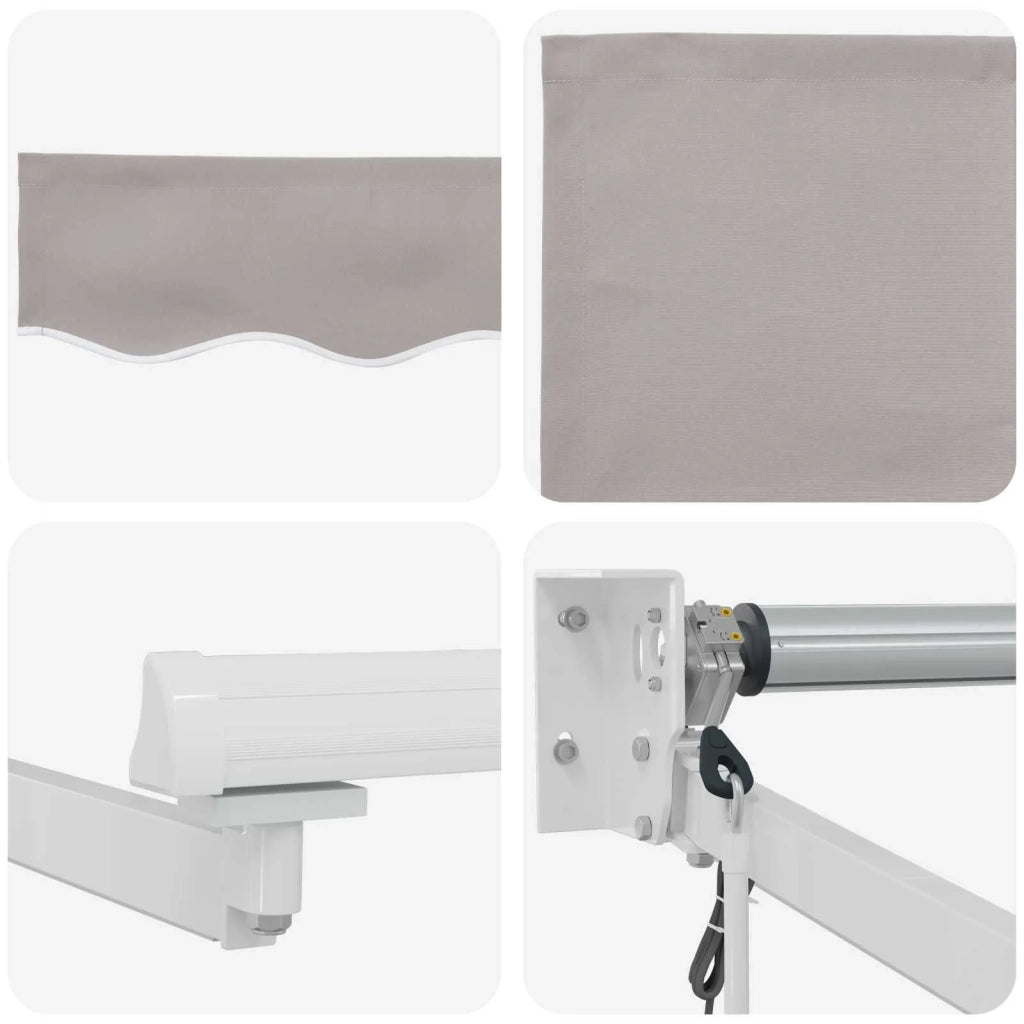Tettuccio Elettrico Retrattile Grigio chiaro 4 × 3 m 3419641