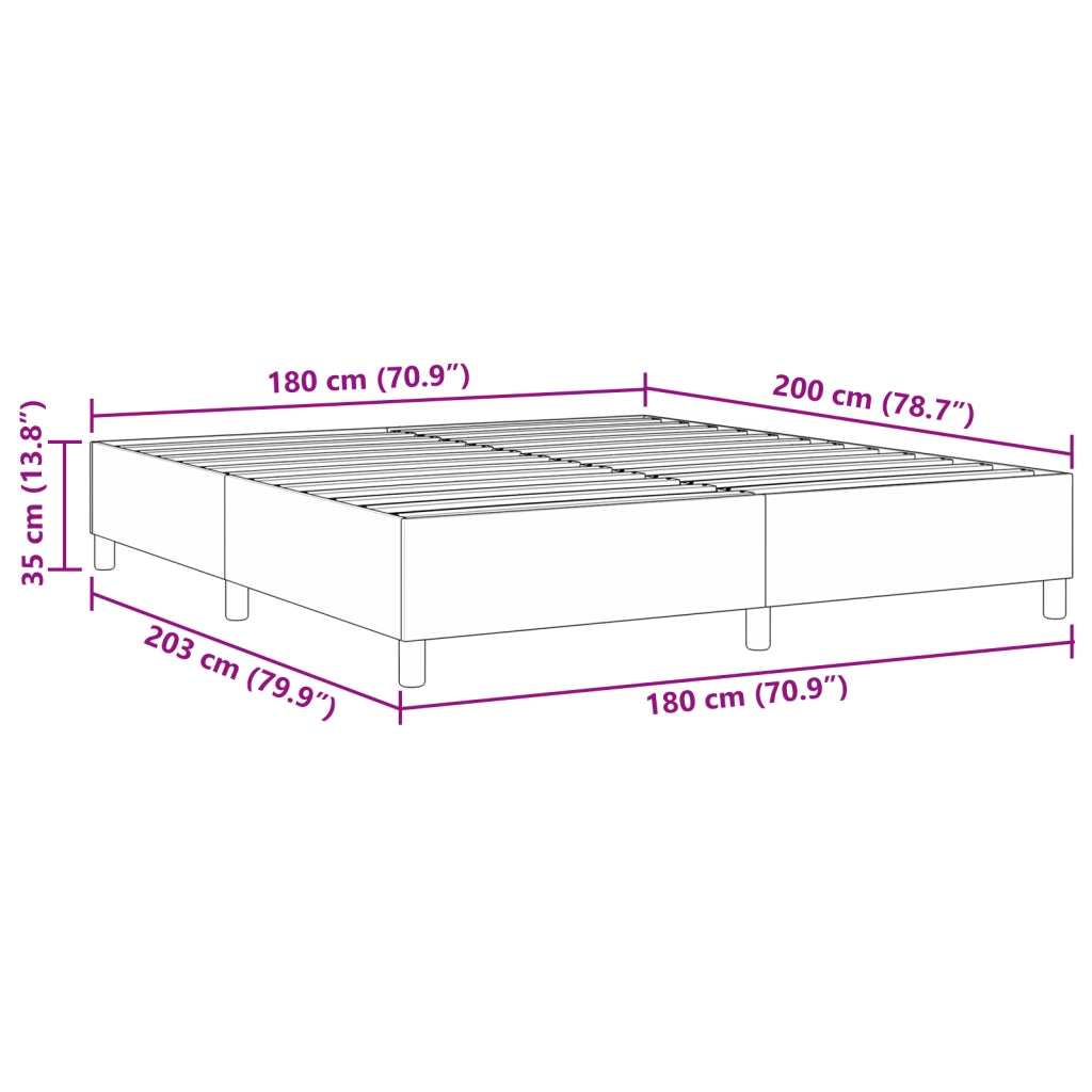 Letto Box Spring Grigio Chiaro Super King Tessuto Corduroy