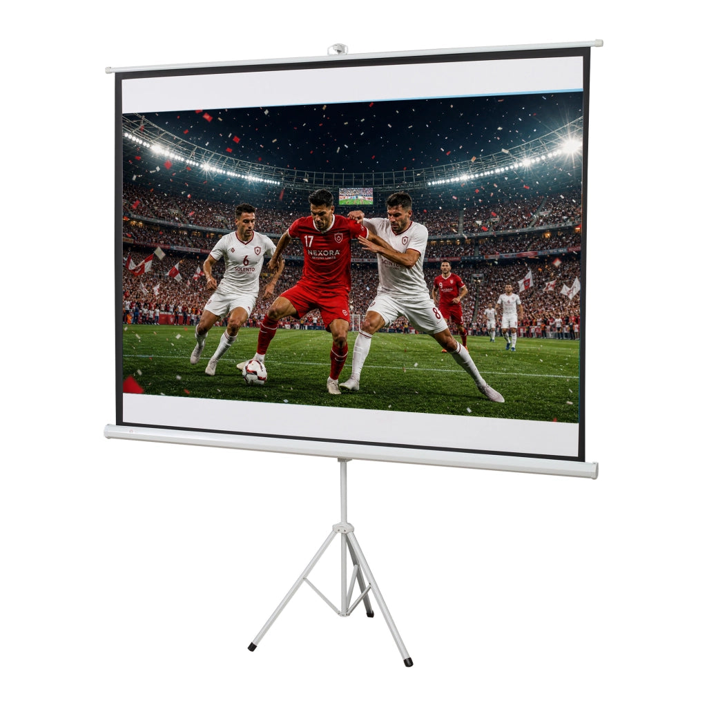 Schermo Proiettore 100 Pollici 4K HD 4:3 con Treppiede ¨C zephmum ¨C Bianco