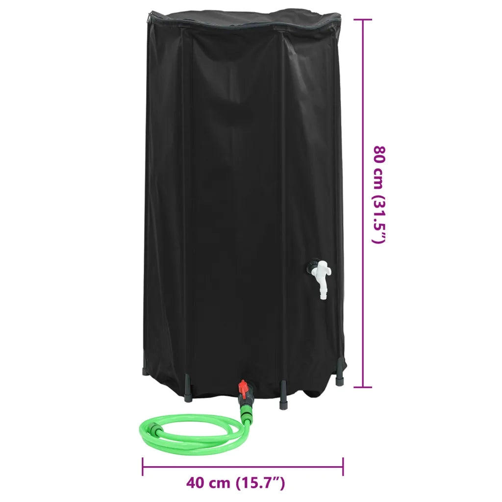 Serbatoio Acqua con Rubinetto Pieghevole 100 L in PVC 156010