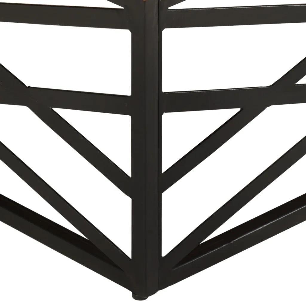 Tavolino da Salotto 68x68x35 cm in Legno Massello di Recupero 330075
