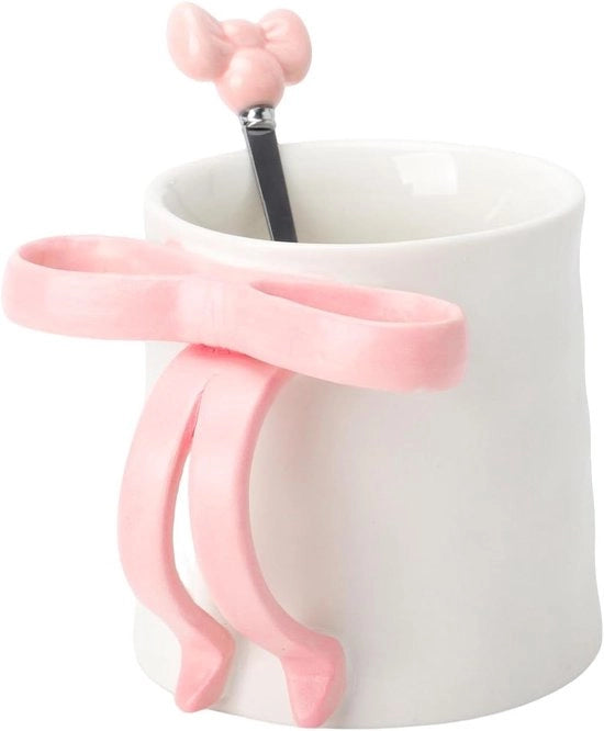 Ceramica da Caffè con Ricamo - 350ML Tazza da Caffè e Tè per Uso Giornaliero