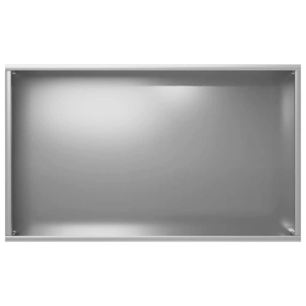 Vaso da giardino Argento 50 x 30 x 75 cm Acciaio zincato 8005788