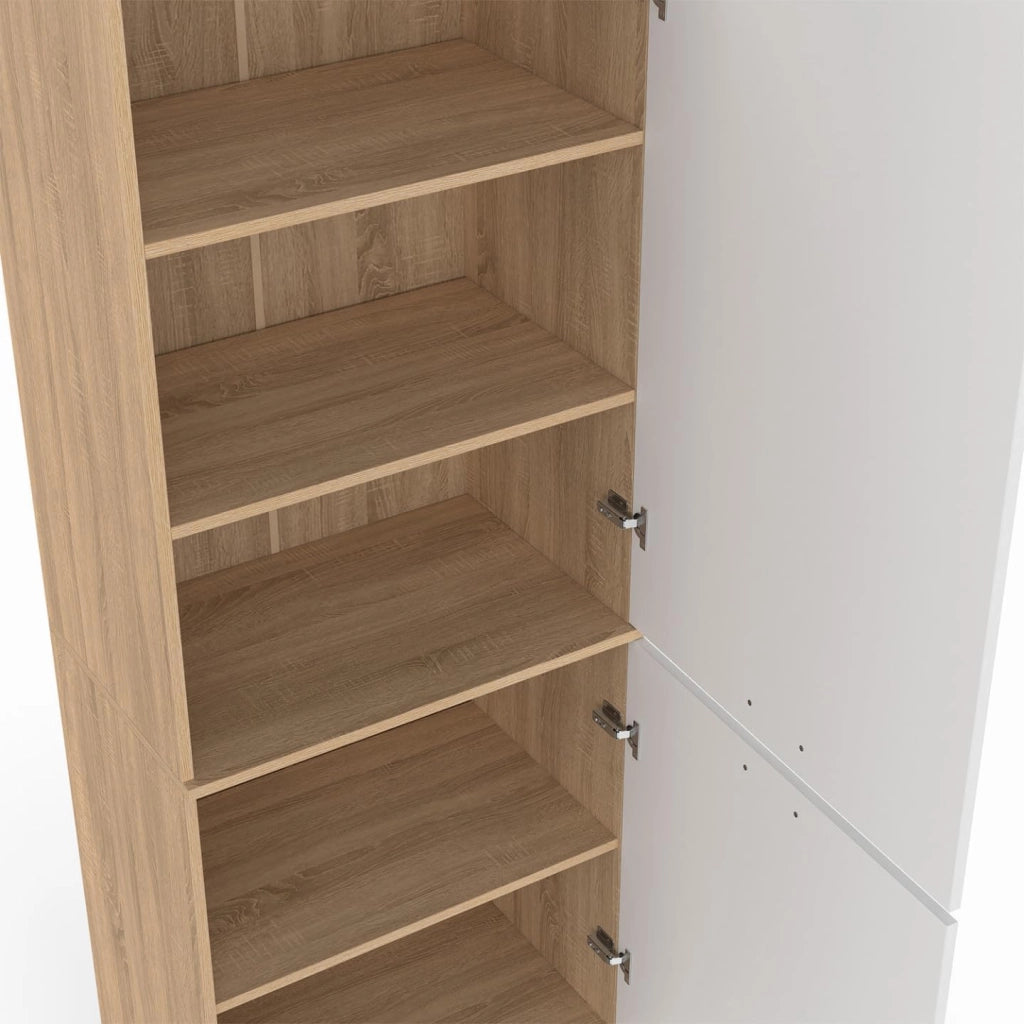 Mobile da cucina CINA 60 cm con 2 ante in faggio e bianco