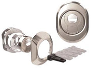 DEFENDER MAGN. BKL M1 CROMO SAT. CON VASCHETTA IN ACCIAIO ANTISHOCK- - mm.50x25h. interasse mm.38 - 1 pezzi CIPIERRE
