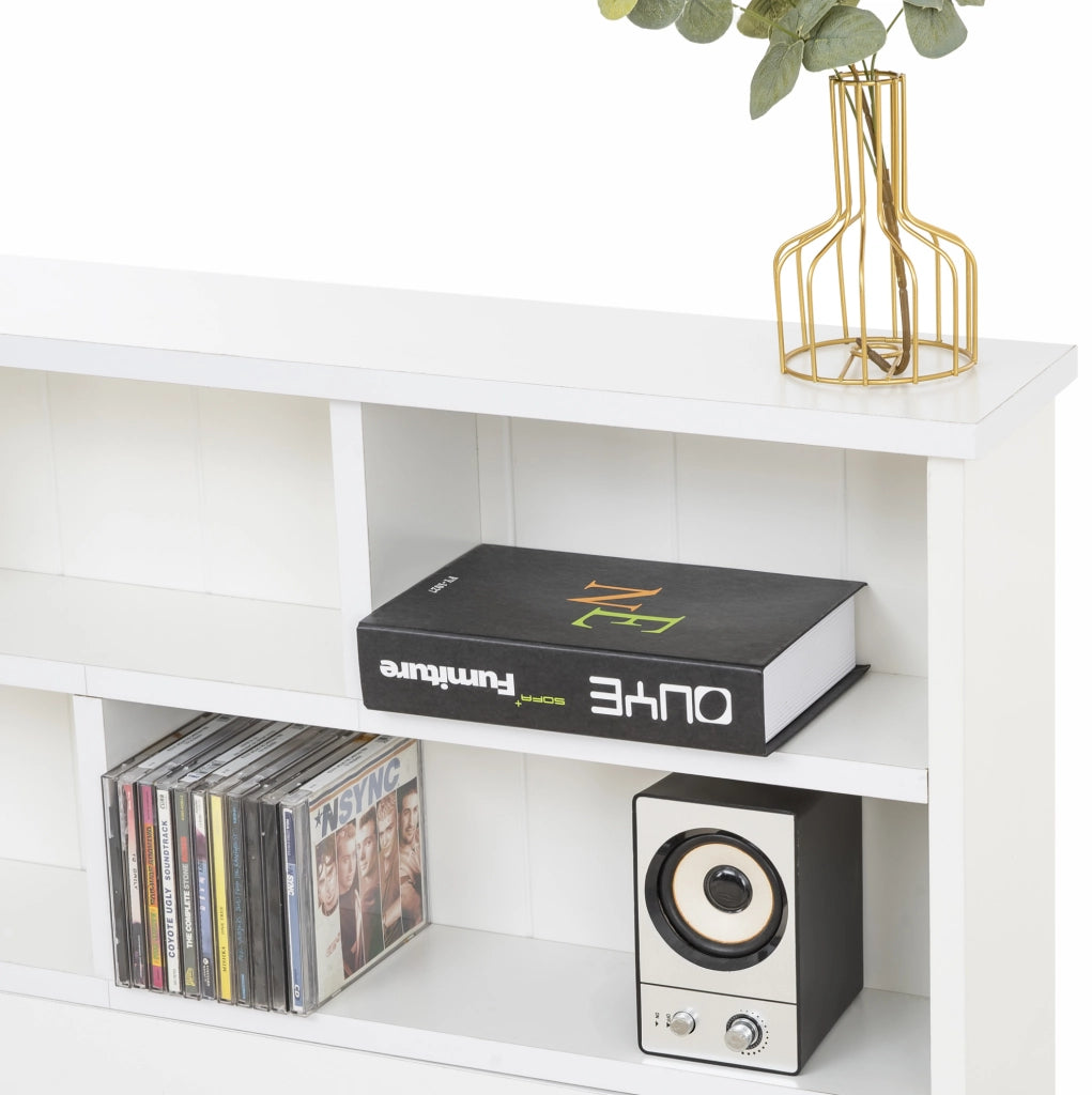Letto singolo salvaspazio con testiera a libreria e cassetti