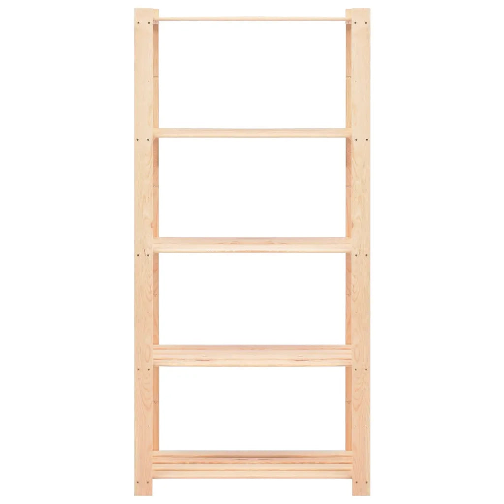 Scaffali a 5 Livelli 10 pz 80x38x170 cm in Massello Pino 250kg cod mxl 53433