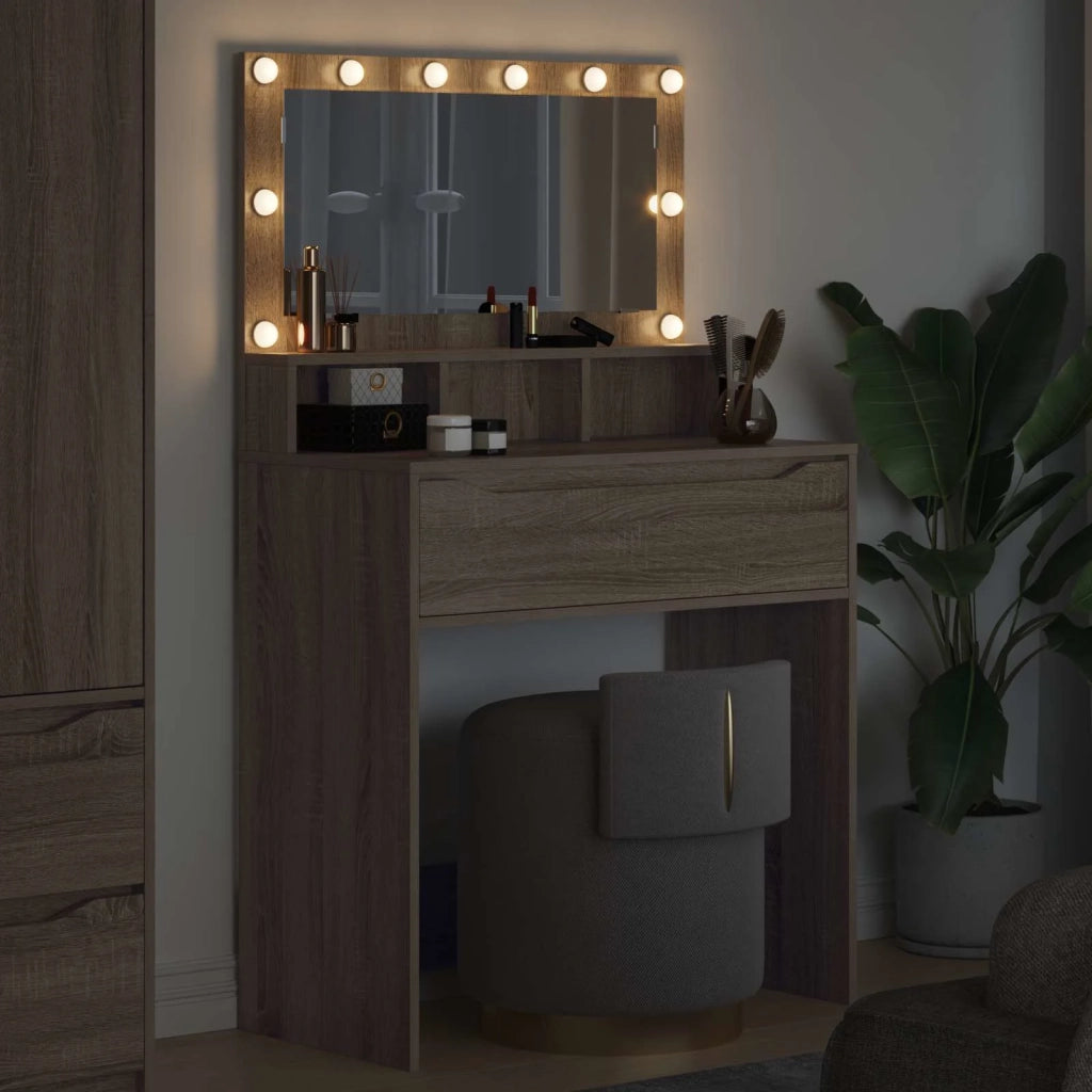Tavoli da Trucco per Camera da Letto con cassetto Rovere Sonoma 888969