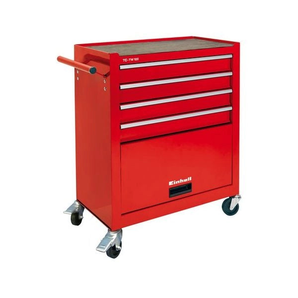 Carrello porta attrezzi einhell 4510170 tc-tw 100 4 cassetti rosso