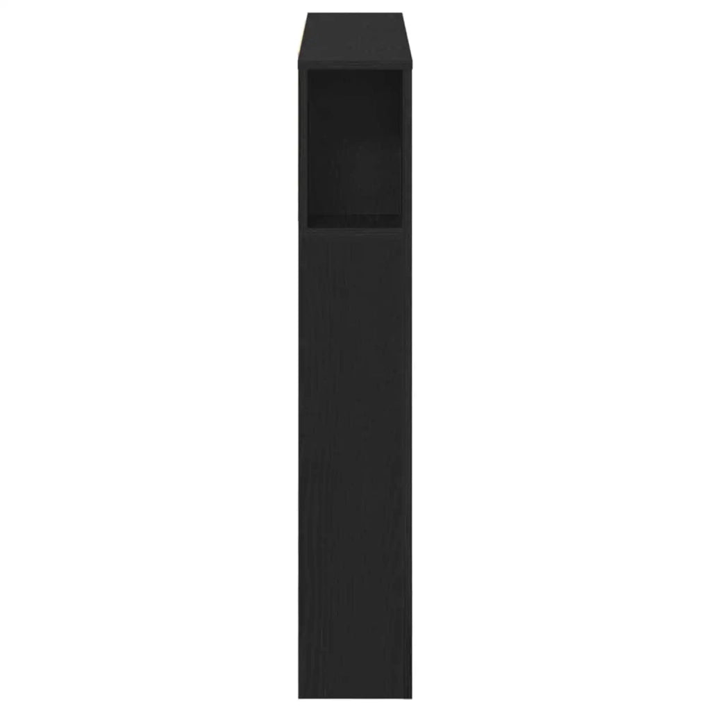 Testata del letto Rovere Nero Legno ingegnerizzato 862759