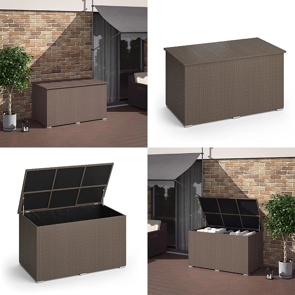 Oskar-Store OK-Living - Scatola per cuscini, marrone, 146 x 80 cm