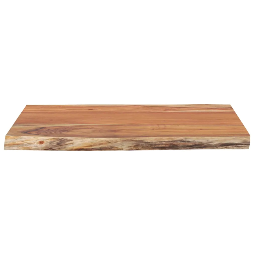 Piano Tavolo | Superficie Tavolo | Piano Scrivania 70x60x2,5 cm Rettangolare Legno Acacia Bordi Vivi