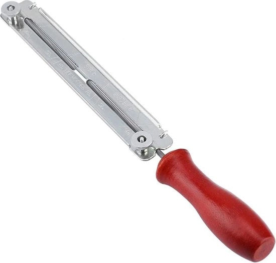 Kettinzaaga Smerigliatrice Lame di Taglio - Manico in Legno Duro - Attrezzatura Kettinzaaga Misuratore di Profondità - 5.5mm .
