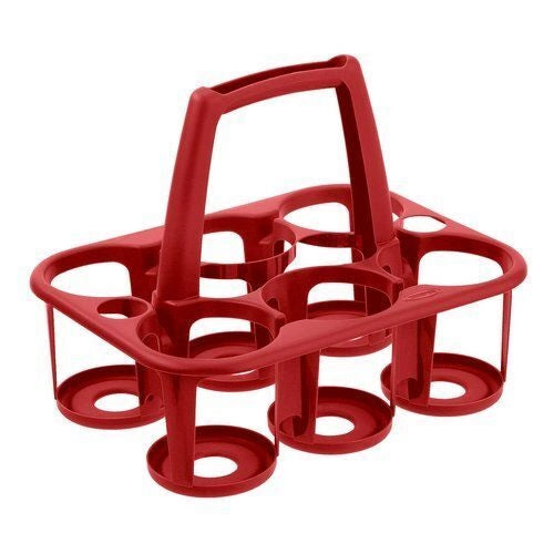 Tontarelli 8075144688 Cover Line Cestello Porta Bottiglie 6 Posti colore Rosso