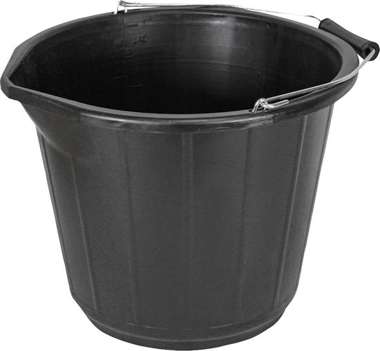 Baciuolo per uso generico - Nero 25,4 cm x 38,8 cm x 34,5 cm con capacità di 3 galloni baciuolo da bagno