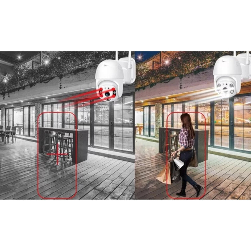 Trade Shop - Telecamera Ip Wi-fi Panoramica Di Sorveglianza 8k Wireless Impermeabile Q-s4 Max -