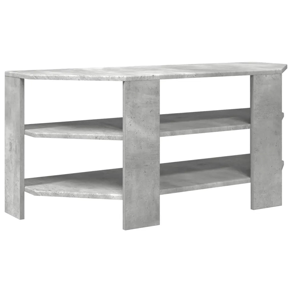 MobileTVAngolare Grigio cemento 102x40,5x45cm Legno multistrato 889768