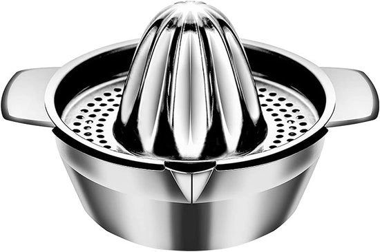 Citruspers Portatile in Acciaio Inox per Arance e Limoni - Centrifuga per Succo a Mano