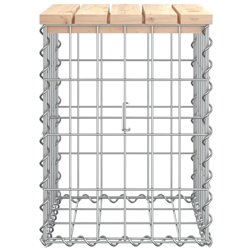Panca Giardino Design Gabbione 33x31x42 cm Legno Massello Pino 834326