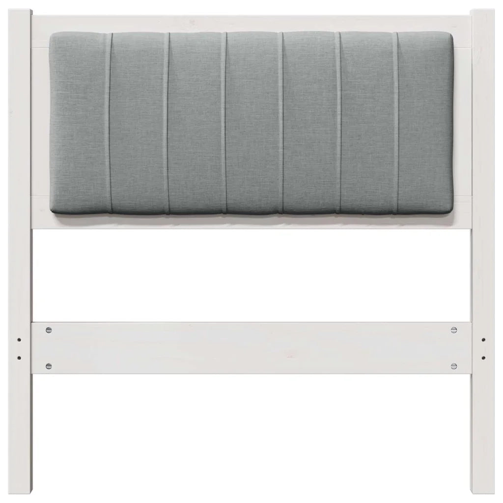 Testiera | Testata imbottita con Testiera | Testata Bianco 75 cm Pino massello