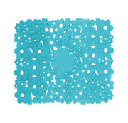 TAPPETO ANTISCIVOLO MOD. FLOWERS CM 53 X 53- Turchese- DH- pezzi 1