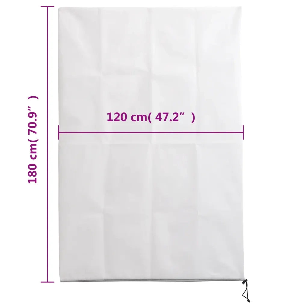 Coperture con Cerniera per Piante 10 pz 70 g/m2 1,2x1,8 m CFW4429524