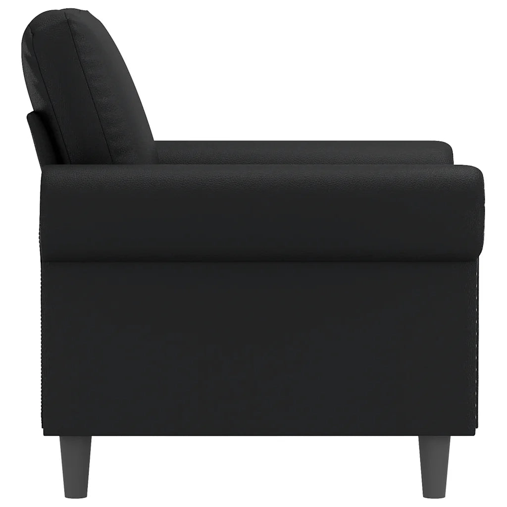 Divano Sedia-Poltrona Nera 60 cm in Similpelle 484918