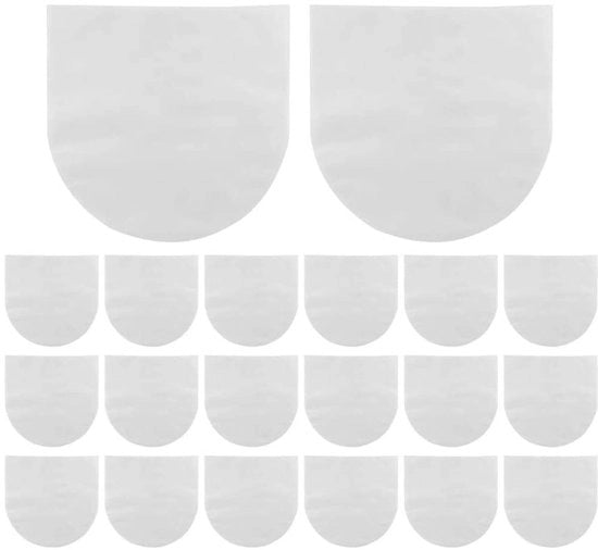 Set di protezioni per piatti 100 pezzi - Protezioni per piatti in vinile - Protezioni per piatti resistenti - Protezioni antistatiche - Materiale PE - 18x18 cm - Protezioni per piatti in vinile