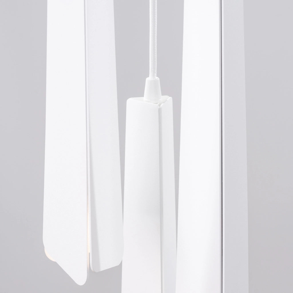 Lampada sospensione Reflex bianca 3 luci G9 Pure Lume