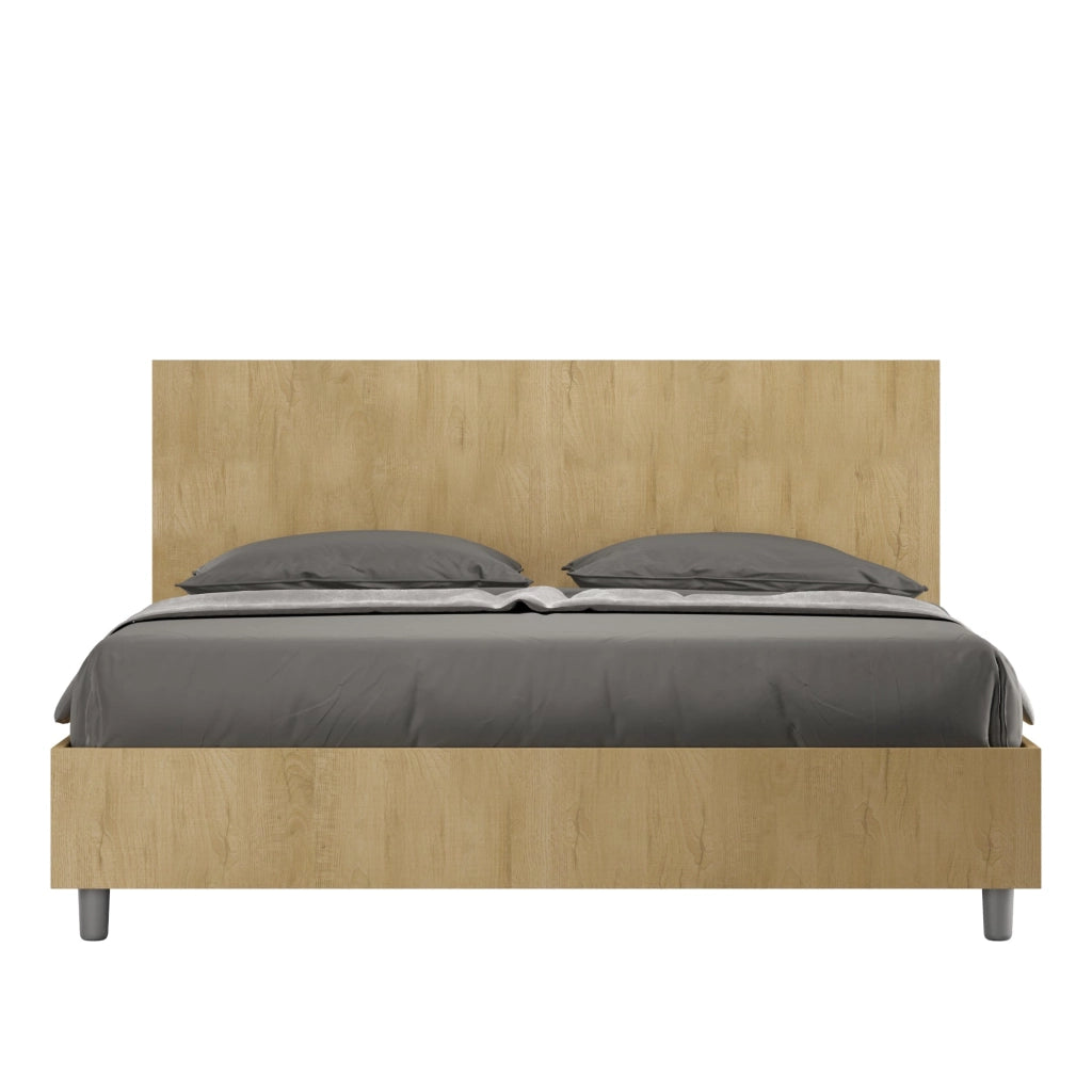 Letto matrimoniale senza rete 160x200 bianco frassino New Egos