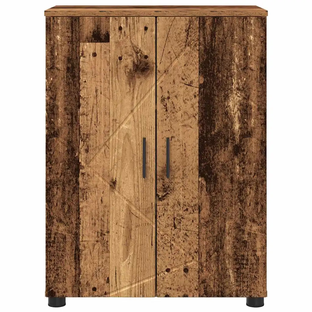 Mobile da Bagno con archiviazione Legno vecchio 60 x 35 x 80 cm 883312