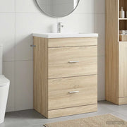 Mobiletto da Bagno Sotto Lavabo Rovere Sonoma 56 x 37,5 x 81 cm 890706