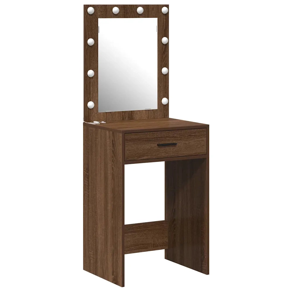 Tavolo da Trucco con cassetto Rovere Marrone 50 x 41 x 135 cm 865043