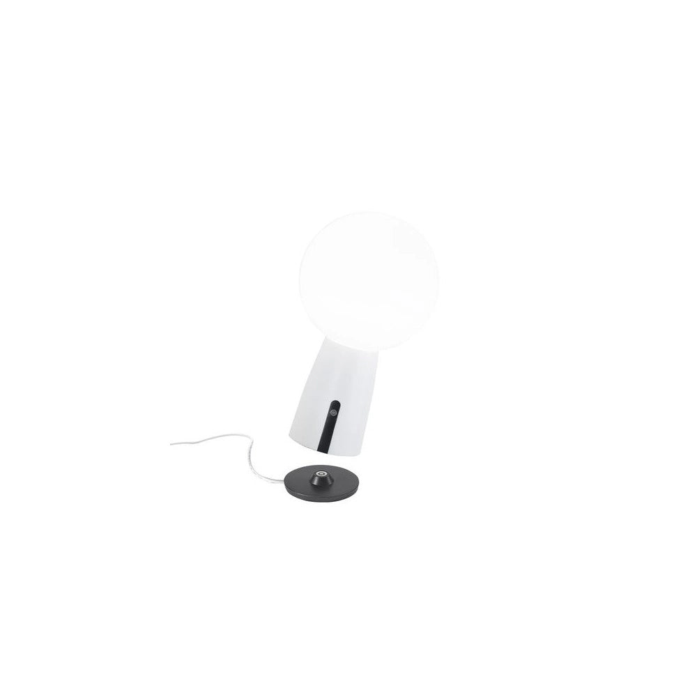 Lampada da tavolo Olimpia Pro Bianco ricaricabile e dimmerabile