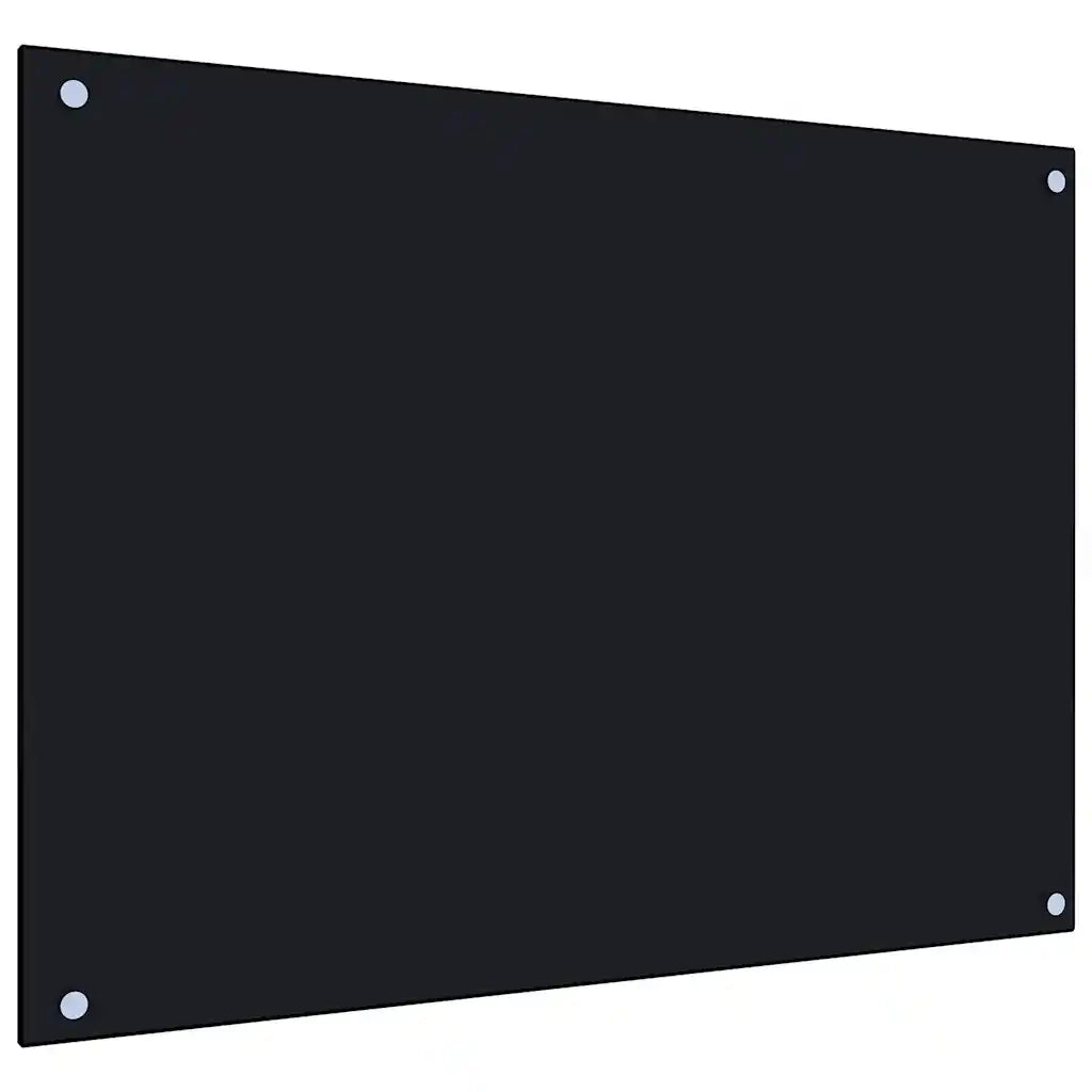Paraschizzi per Cucina Nero 80x60 cm in Vetro Temperato CFW6417644