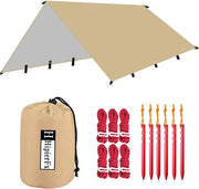 Tenda da Campeggio - 3 x 4 m - Telaio Leggero e Impermeabile