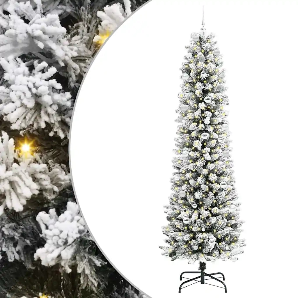 Albero di Natale artificiale con 300 LED Bianco 240 cm 3396134