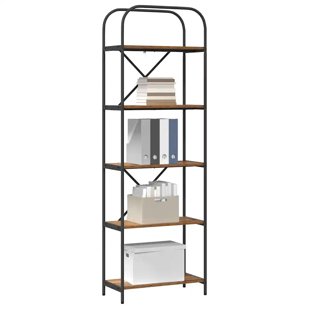 Libreria-Scaffale per Libri-Mobile di Stoccaggio Legno vecchio 60 x 30 x 183 cm Legno multistrato 657802